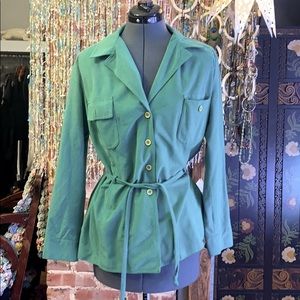 Vintage Green Prestige of Boston Button Jacket 16